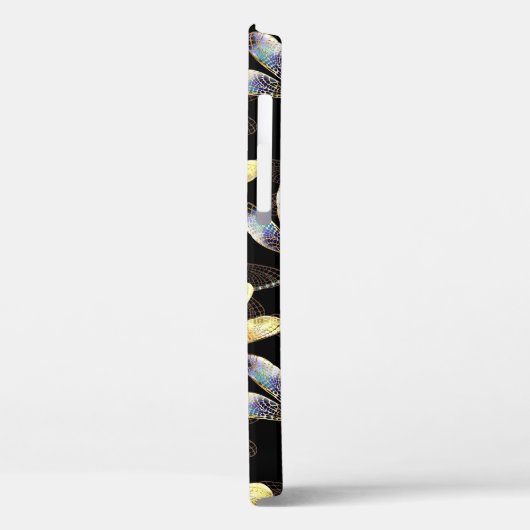 ゴールデントンボのシームレスパターン Case-Mate iPhoneケース (裏面 / 左)