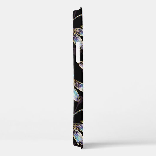 ゴールデントンボのシームレスパターン Case-Mate iPhoneケース (裏面 / 右)