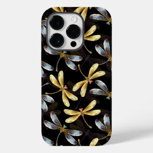ゴールデントンボのシームレスパターン Case-Mate iPhone 14 PROケース
