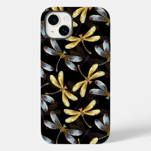ゴールデントンボのシームレスパターン Case-Mate iPhone 14 PLUSケース