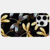 ゴールデントンボのシームレスパターン Case-Mate iPhoneケース (裏面 (横))