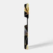 ゴールデントンボのシームレスパターン iPhoneケース (右側面)