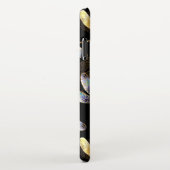 ゴールデントンボのシームレスパターン iPhoneケース (右側)