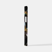 ゴールデントンボのシームレスパターン iPhoneケース (右側面)