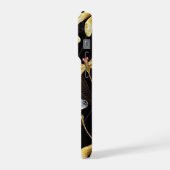 ゴールデントンボのシームレスパターン iPhoneケース (左側面)