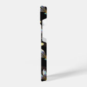 ゴールデントンボのシームレスパターン iPhoneケース (左側面)