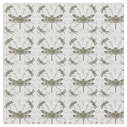 ゴールデントンボ模様 – 光 ファブリック (クローズアップ)