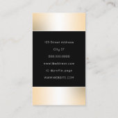 ゴールデントーンブラック 名刺 (裏面)