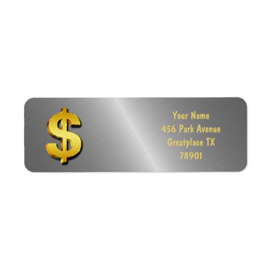 ゴールデンドきらめくルの記号 ラベル (正面)