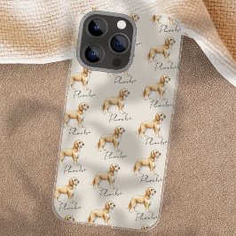 ゴールデンドゥードル犬のイラスト iPhone 16 PRO MAXケース