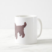 ゴールデンドゥードル犬のマジック コーヒーマグカップ (正面右)