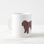 ゴールデンドゥードル犬のマジック コーヒーマグカップ (正面左)