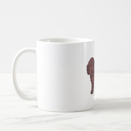 ゴールデンドゥードル犬のマジック コーヒーマグカップ (左)