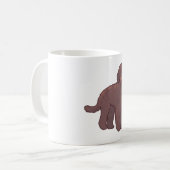 ゴールデンドゥードル犬のマジック コーヒーマグカップ (正面左)
