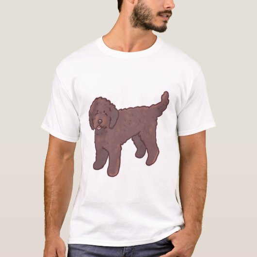 ゴールデンドゥードル犬のマジック Tシャツ (正面)