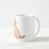 ゴールデンドゥードル犬の魔法 コーヒーマグカップ (正面右)