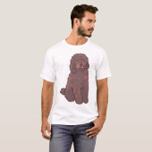 ゴールデンドゥードル犬の魔法 Tシャツ (正面フル)