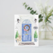 ゴールデンドゥードル 引っ越しのお知らせ ポストカード (スタンド正面)