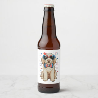 ゴールデンドゥードル 犬 250周年 愛国的な ビールラベル