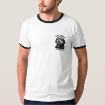 ゴールデンドゥードル Less People More Dogs Tシャツ