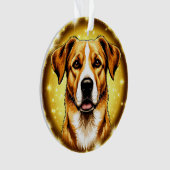 🐶 ゴールデンドッグの肖像 高級感のある装飾品 オーナメント (正面)