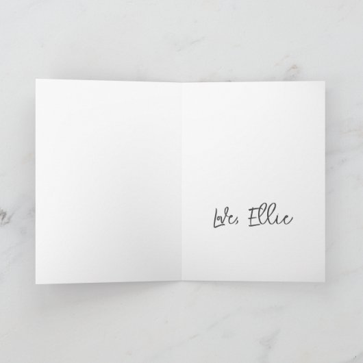 ゴールデンドッグの花は、すぐに愛の名前の甘い取得 カード (内部)