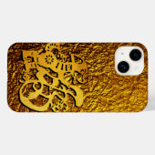 ゴールデンドッグ年の中国のペーパーカット挨拶iPC Case-Mate iPhoneケース (裏面 (横))