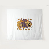 ゴールデンドッグ幽霊ハロウィーン タペストリー (正面(横))