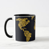 ゴールデンドットの世界地図 マグカップ (左)