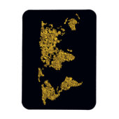 ゴールデンドットワールドマップ マグネット (縦)