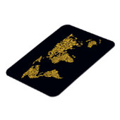 ゴールデンドットワールドマップ マグネット (左側)