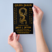 ゴールデンドラゴンコーンホールトーナメント資金調達者イベント チラシ (ハンドル)