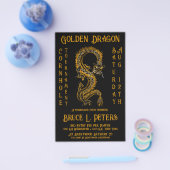 ゴールデンドラゴンコーンホールトーナメント資金調達者イベント チラシ (シングル)