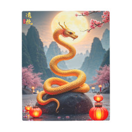 ゴールデンドラゴンスネーク メタルプリント