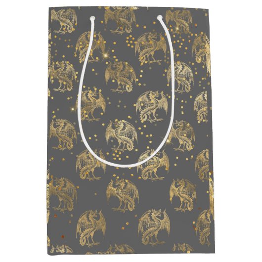 ゴールデンドラゴンズとスター ミディアムペーパーバッグ (正面)