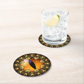 ゴールデンドラゴンズアイ ラウンドペーパーコースター (インサイチュ)