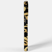 ゴールデンドラゴンズ模様ブラックBG Case-Mate iPhoneケース (裏面 / 右)