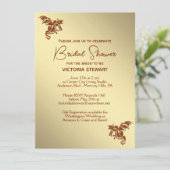 ゴールデンドラゴンファンタジーブライダルシャワー招待 招待状 (スタンド正面)