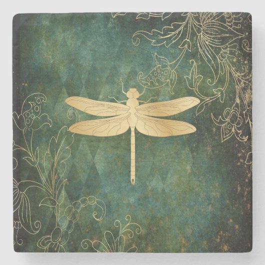 ゴールデンドラゴンフライストーンコースター ストーンコースター (正面)