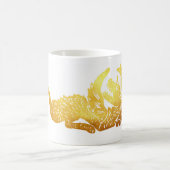 ゴールデンドラゴンホワイト325クラシックmlホワイトマグ コーヒーマグカップ (中央)