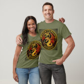 ゴールデンドラゴンメンズベーシックTシャツ Tシャツ (ユニセックス)