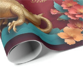 ゴールデンドラゴン中国のスペクタクル新年 ラッピングペーパー (ロールコーナー)