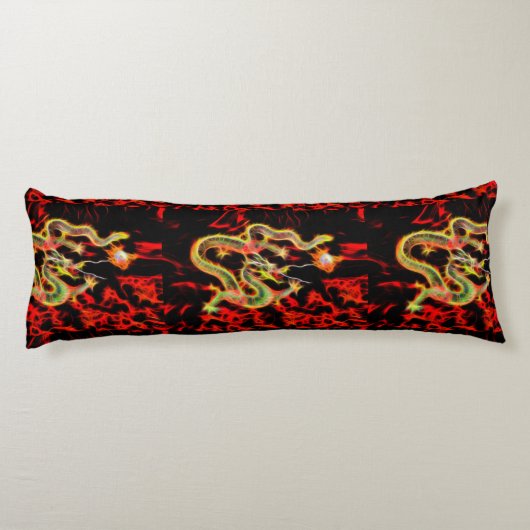 ゴールデンドラゴン火オンラッキー・エネルギー ボディピロー (裏面)