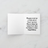 ゴールデンドラゴン誕生日グリーティングカード カード (内部)