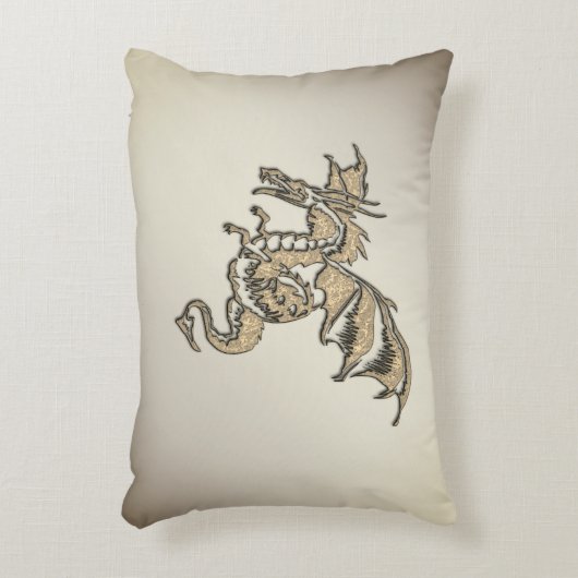 ゴールデンドラゴン アクセントクッション (正面(垂直))