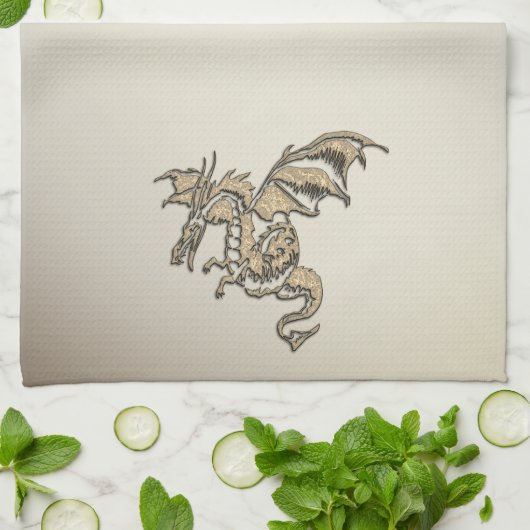 ゴールデンドラゴン キッチンタオル (折り畳み)