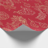 ゴールデンドラゴン ラッピングペーパー (角)
