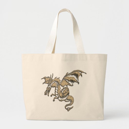 ゴールデンドラゴン ラージトートバッグ (正面)