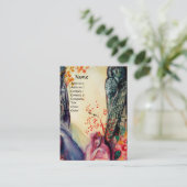 ゴールデンドリームヨガインストラクター瞑想禅園 名刺 (スタンド正面)