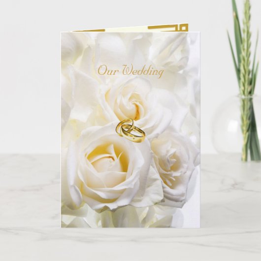 ゴールデンドリーム結婚式招待状カード 招待状 (正面)